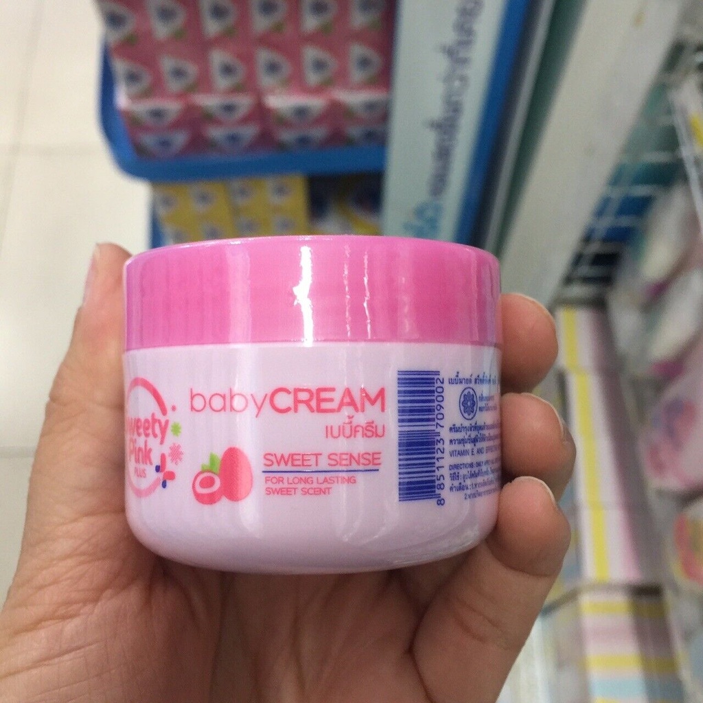 Babi Mild Child Baby Cream Pure Natural Milk Protien Sweety Pink Soft Smooth 50g