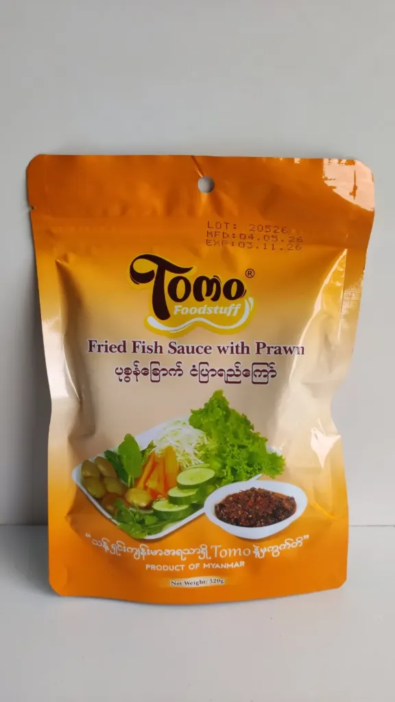 Tomo ပုစွန်‌ခြောက်ငံပြာရည်ကြော် @ 320kg
