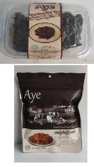 Ayeအမဲခြောက်ကြော်အစပ် 160g