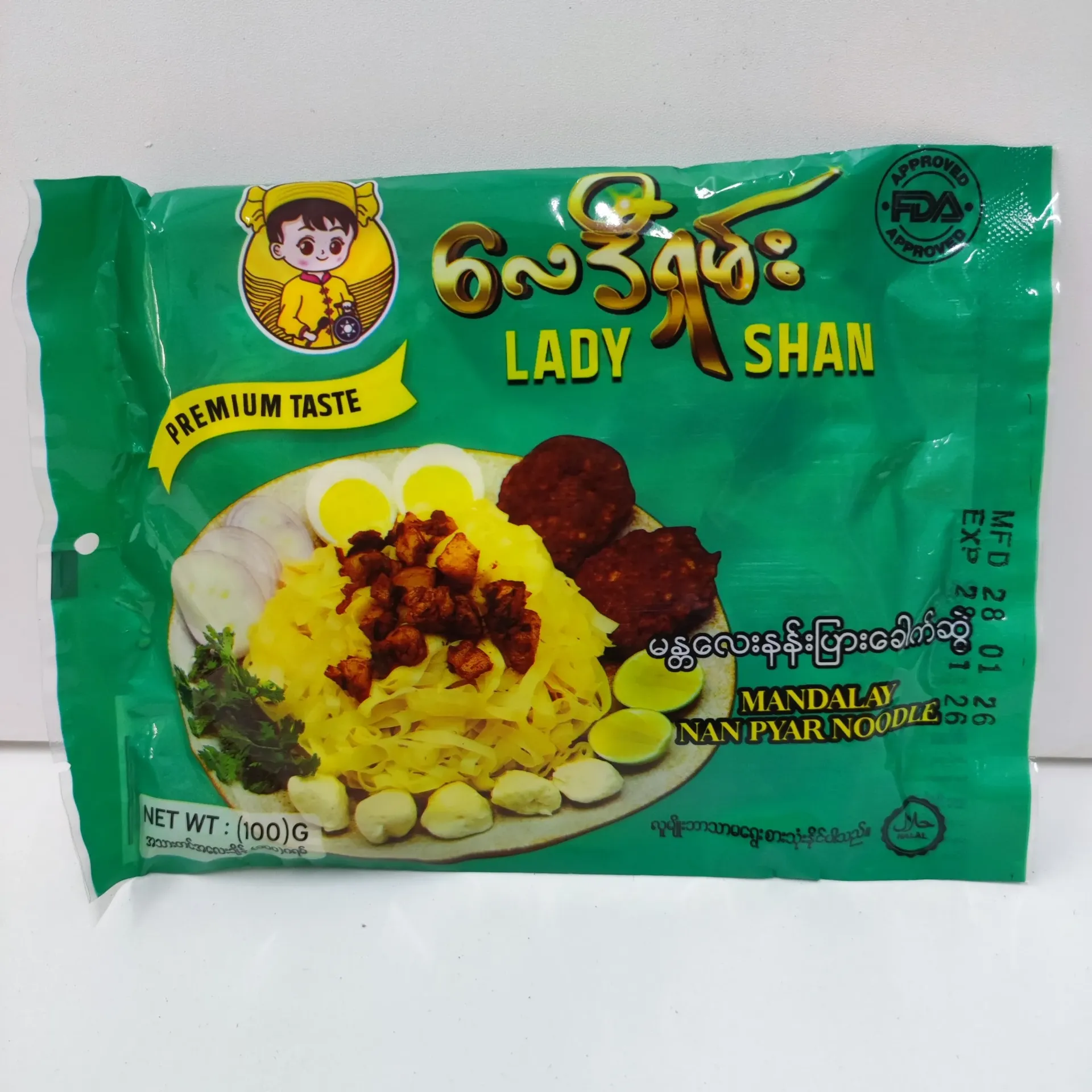 lady shan မန္တလေးနန်းပြား@100g