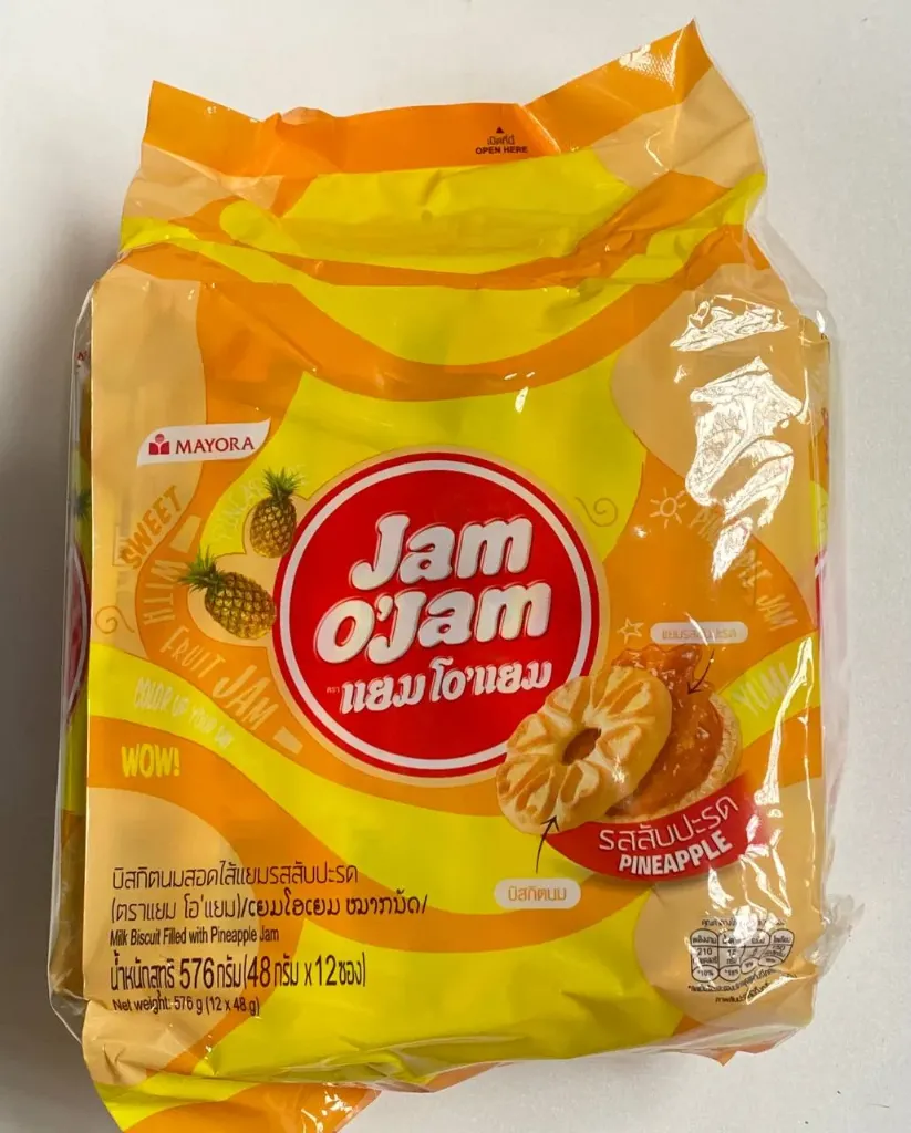 Jam O’jam pineapple cookies @ 48 g x 12