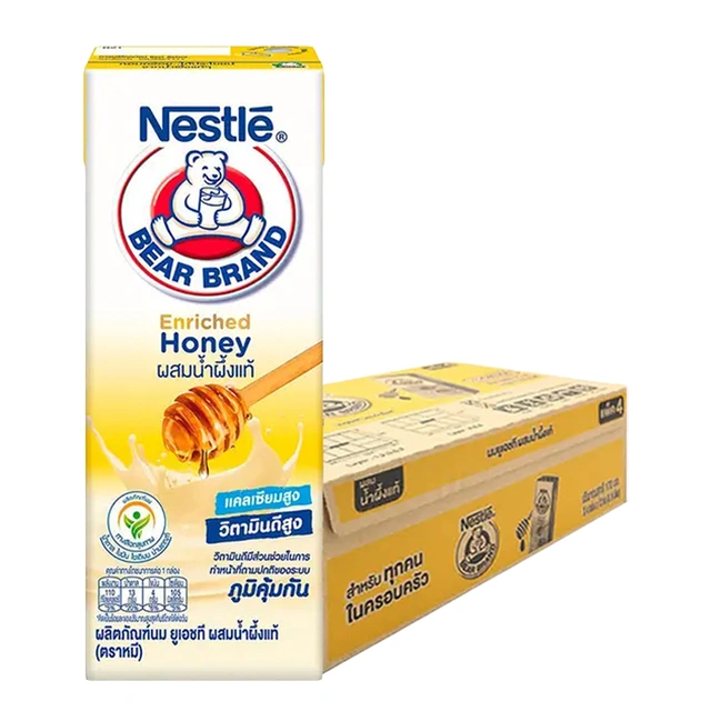 BEAR Enrich Honey Nutri Strong UHT Milk with Authentic Honey @ 170 ml x 4