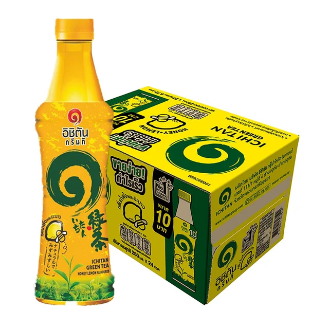 ICHITAN Green Tea Honey Lemon @ 280 ml x 6