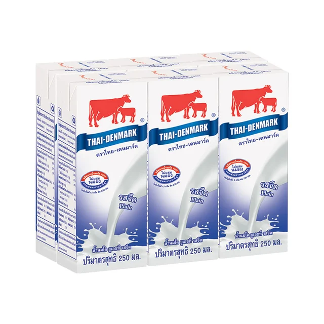 THAI-DENMARK UHT Milk Plain @ 250 ml x 6