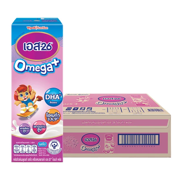S-26 Omega UHT Plain @ 180 ml x 4
