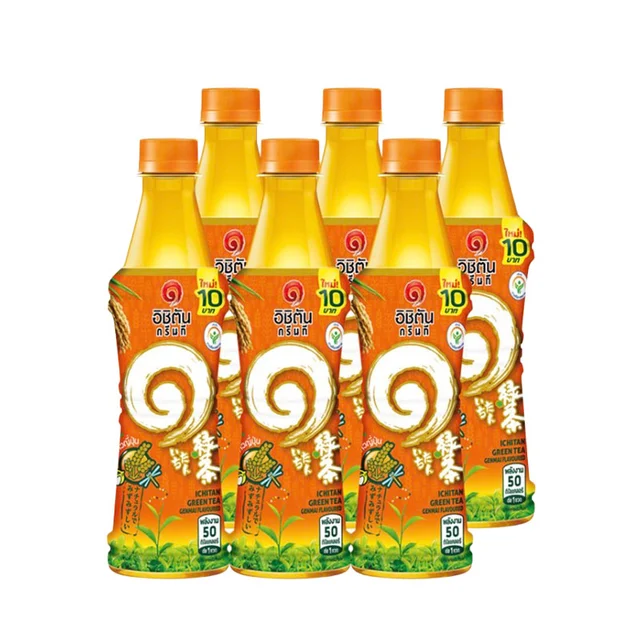 ICHITAN Green Tea Genmai 280 ml x 6