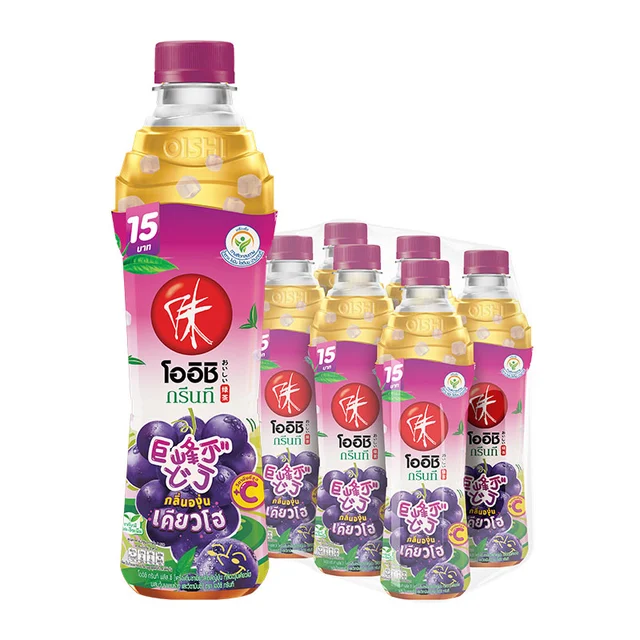 OISHI Green Tea Kyoho Grape 370 ml x 6