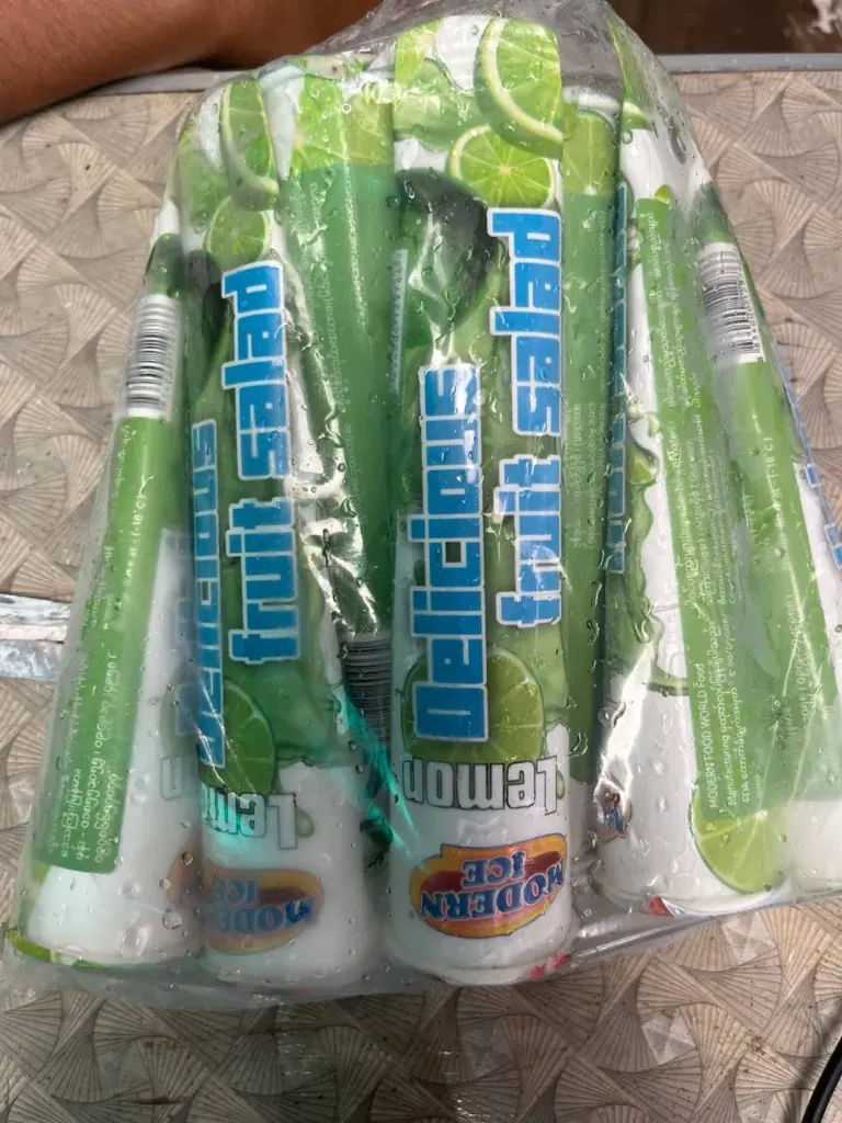 Modern Lemon ice tube