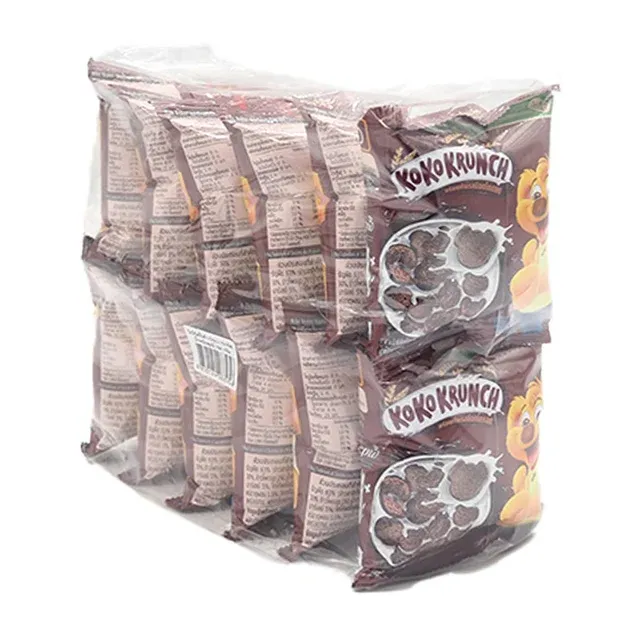 KOKO KRUNCH Whole Grain Wheat Curls Breakfast Cereal Chocolate Flavored 15 g 12 pcs