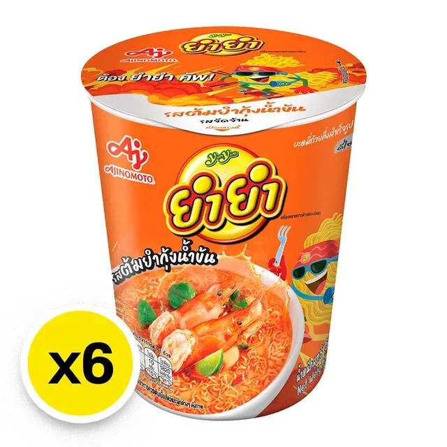 YUMYUM Cup Instant Noodles Tom Yum Kung Creamy 60