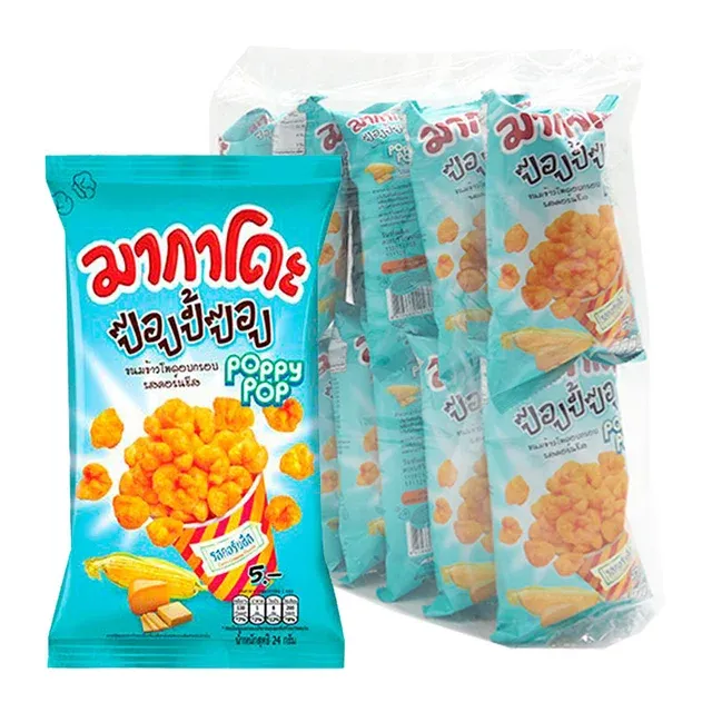 MAKADO Poppy Pop Potato Fries Corn Cheese Flavor 24 g x 12