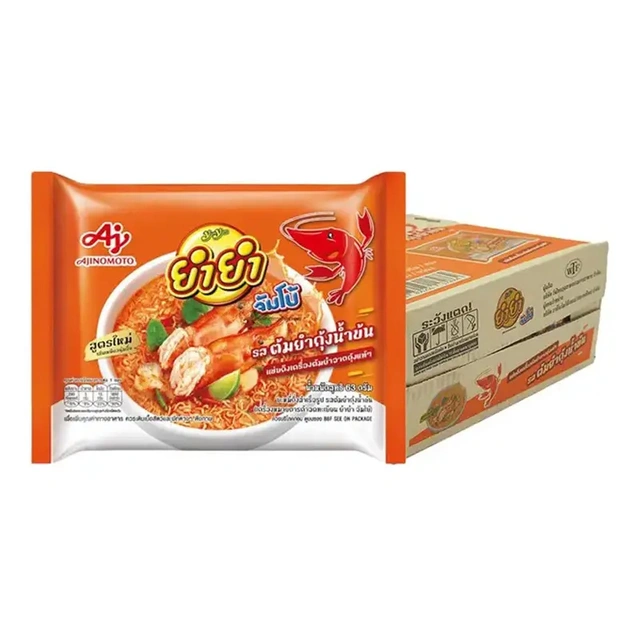 YUMYUM Jumbo Instant Noodles Shrimp Creamy Tom Yum 63 g x 30
