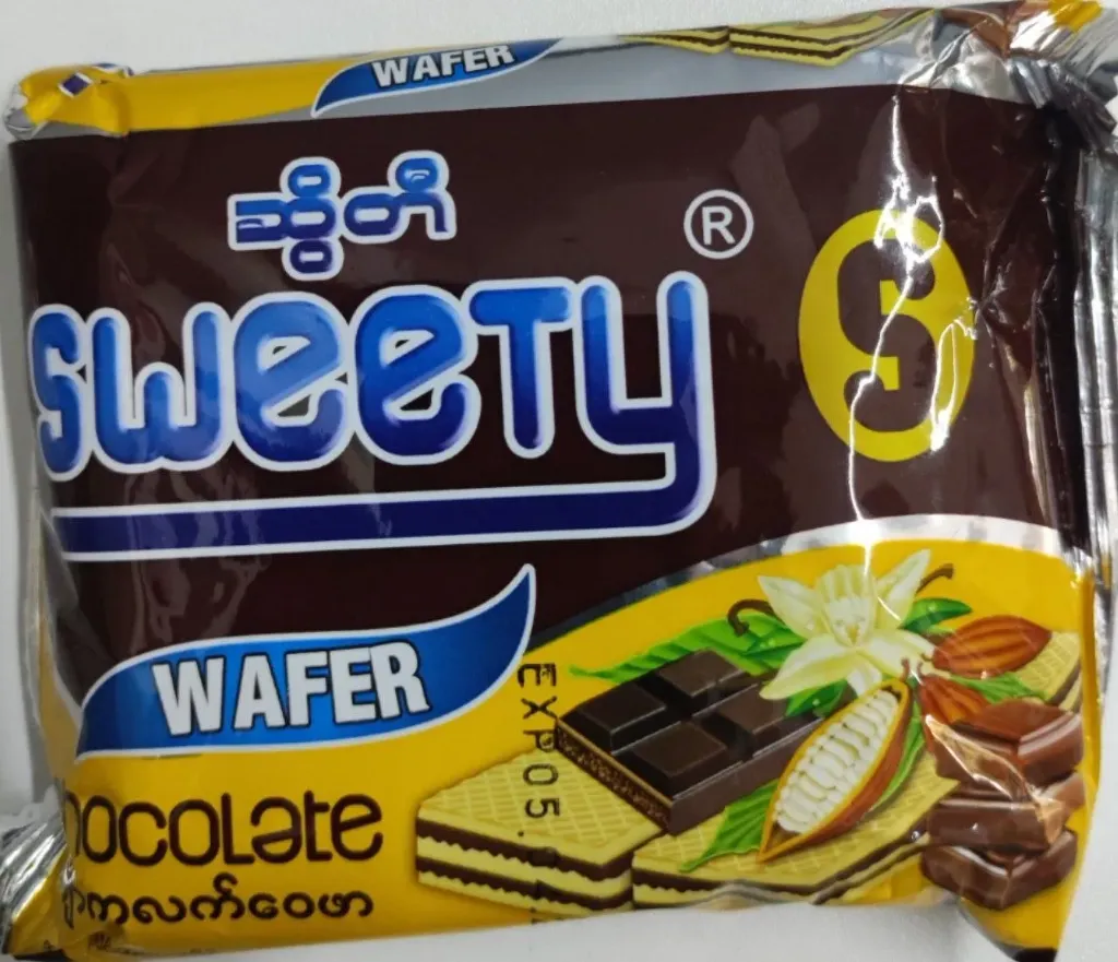 Sweety ချောကလက်ဝေဖာ @40g