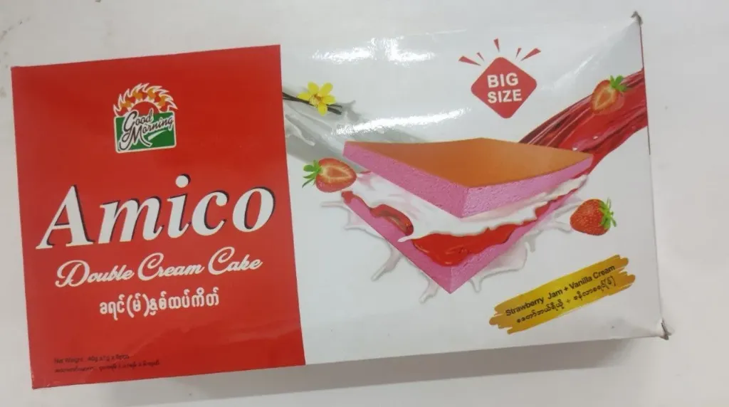 Amico Double Cream Cake Sta Vanilla @40g x 6