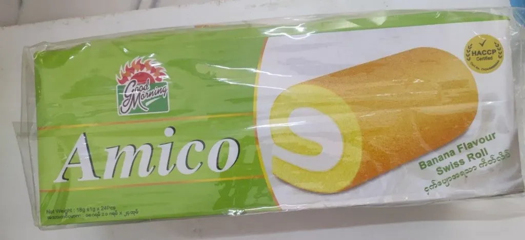 Amico Swiss Roll Banana @18g x 24