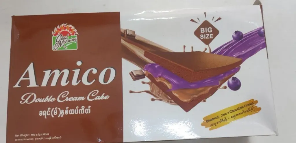 Amico Double Cream Cake Cho Berry @40g x 6