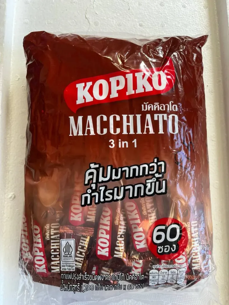 Kopiko 3in1 Macchiato Coffee @20g x 60