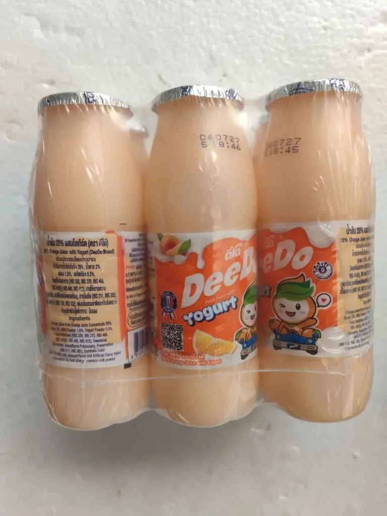DeeDo Yogurt Orange @ 125ml x 6