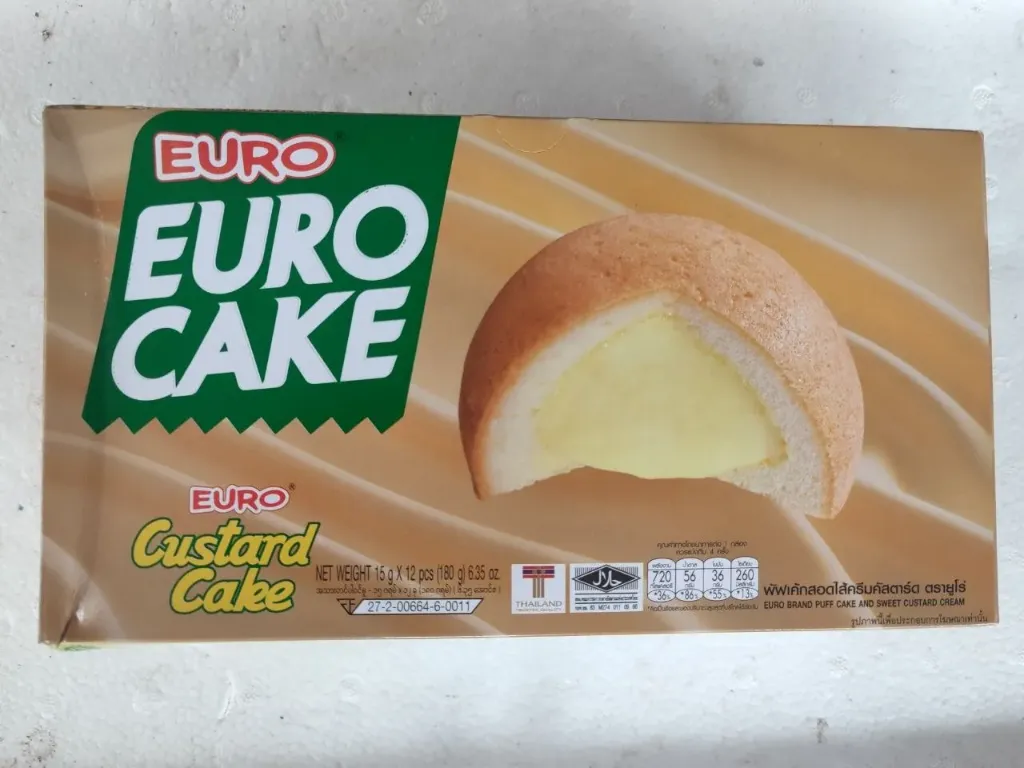 Euro Custard Cake @15g x 12