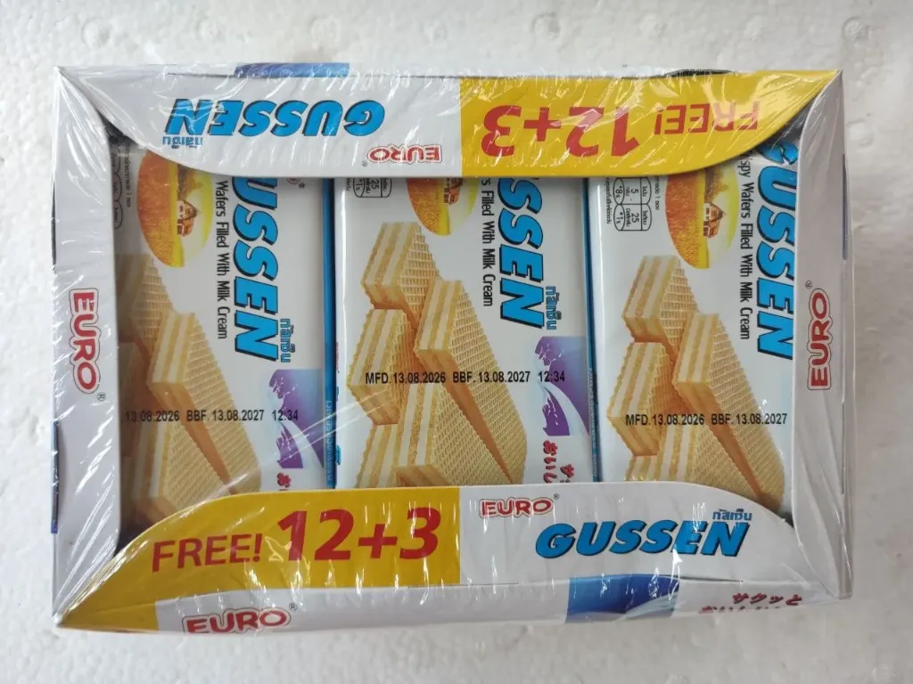 Euro Gussen Milk Cream Wafers @ 22g x 12
