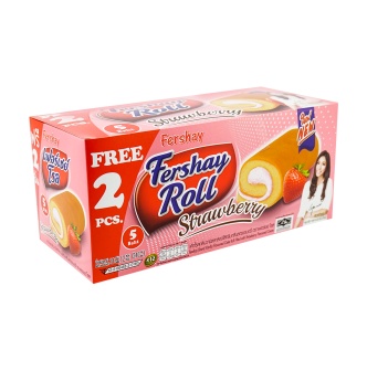 Roll Cake Strawberry Flavor 240g x 12