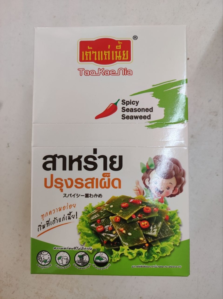 Tao Kae Nia Spicy Seaweed @ 25g x 12